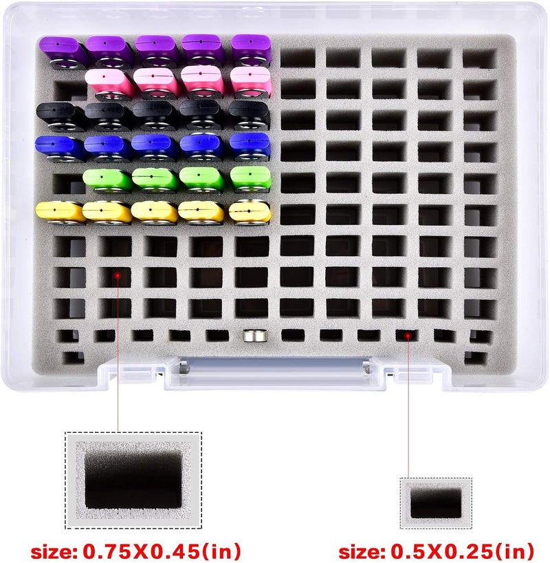 FULLCASE Flash Drive Case USB Memory Stick SD Card Storage Organizer- Holds 104pcs Thumb Drives Electronic Accessories Holder for Sandisk for Samsung for Inland for PNY for Netac (White) - Image 2